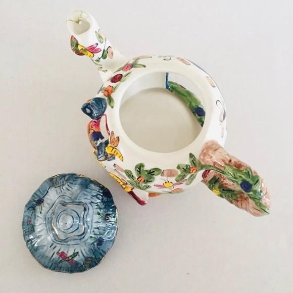 Porcelain Tea Pot House Candle Holder - Picture 5 of 8